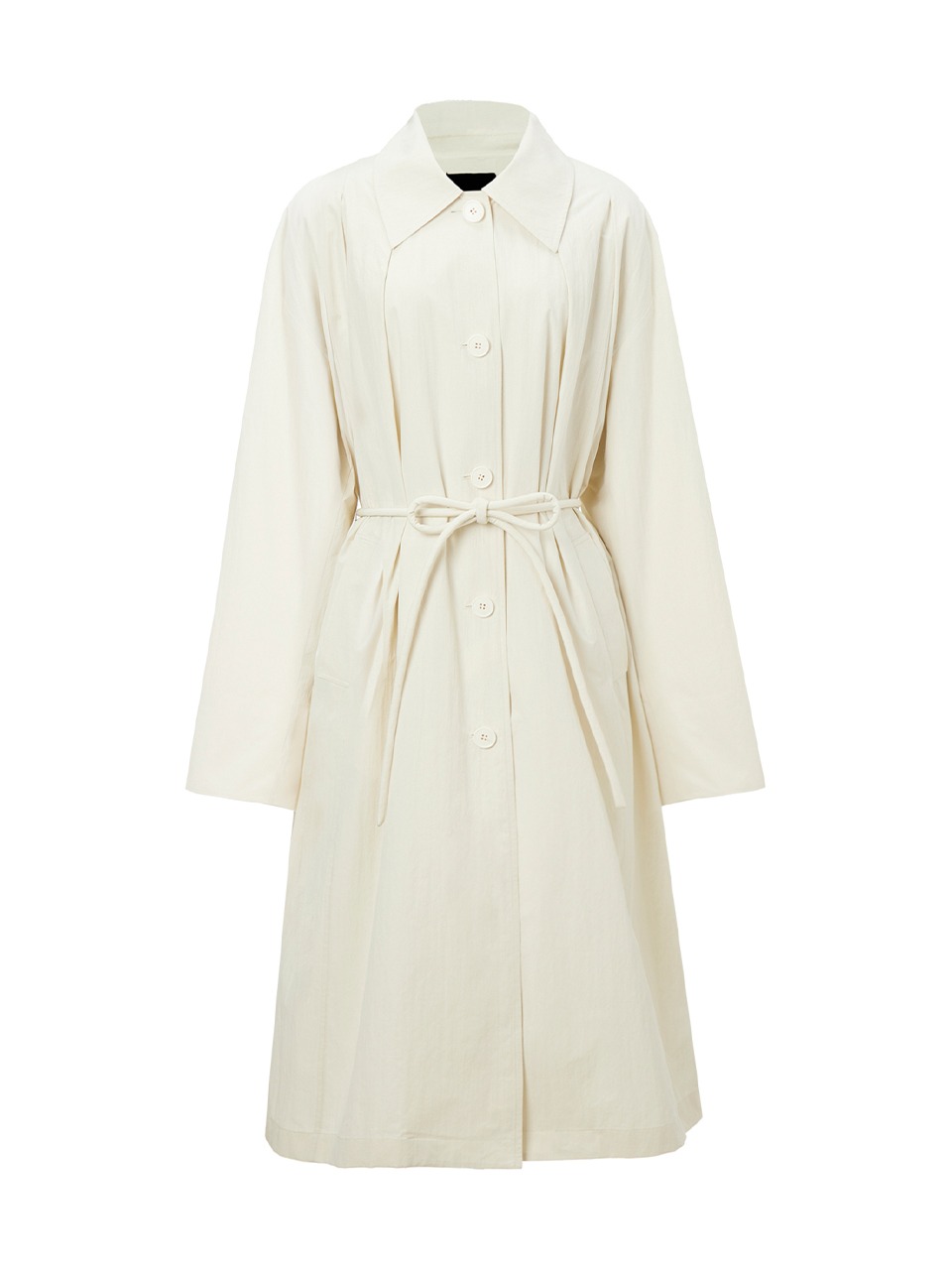 Numer Cotton Trench Coat Ivory Lace