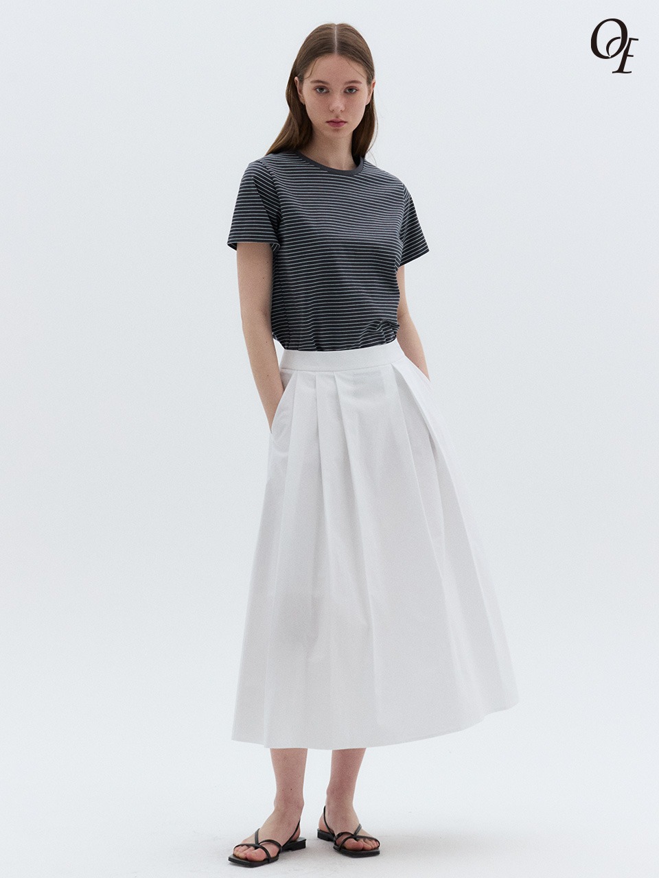 Essential Flare Skirt Ivory