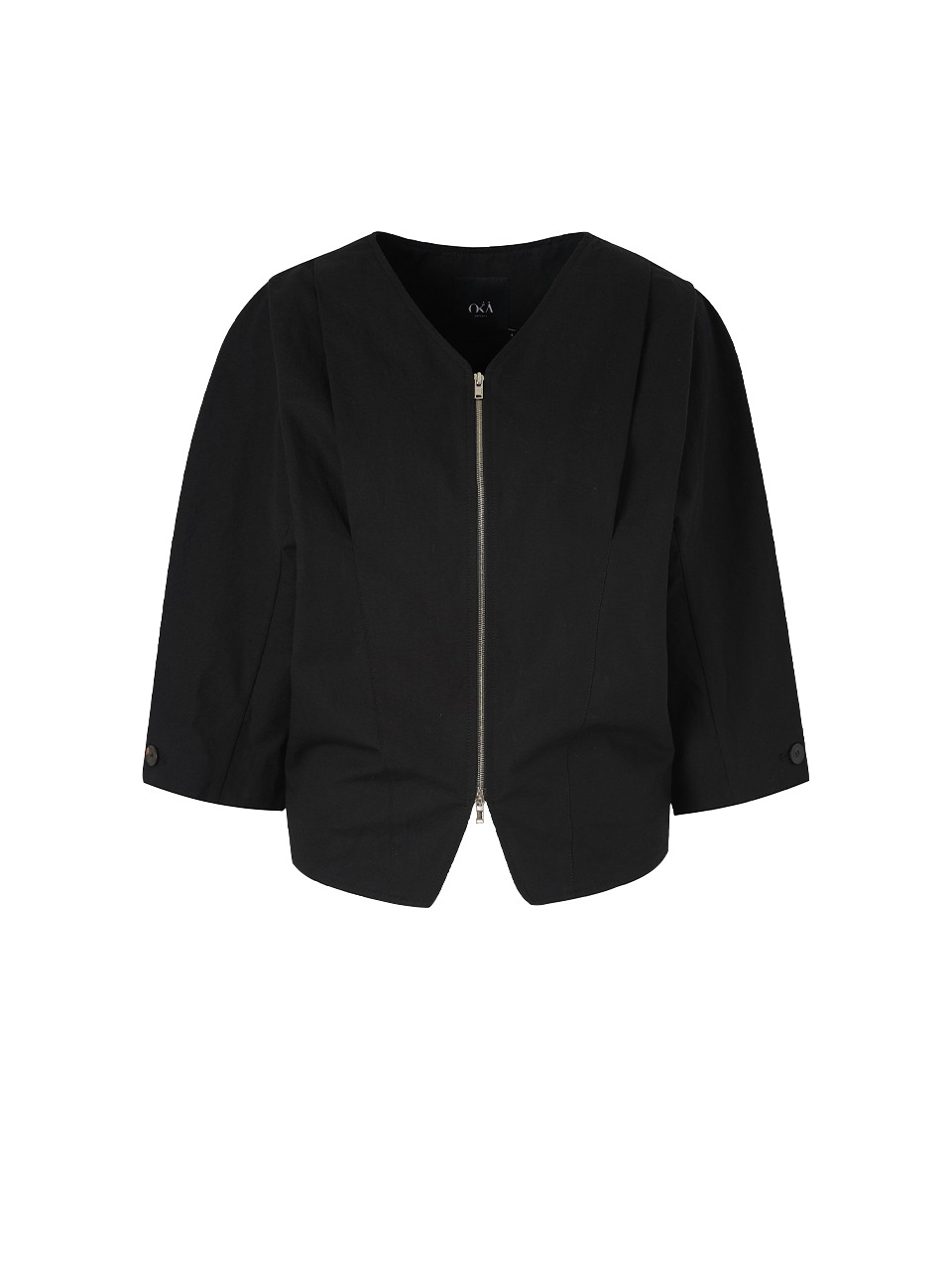 Dolman Linen Blouse Jacket Black