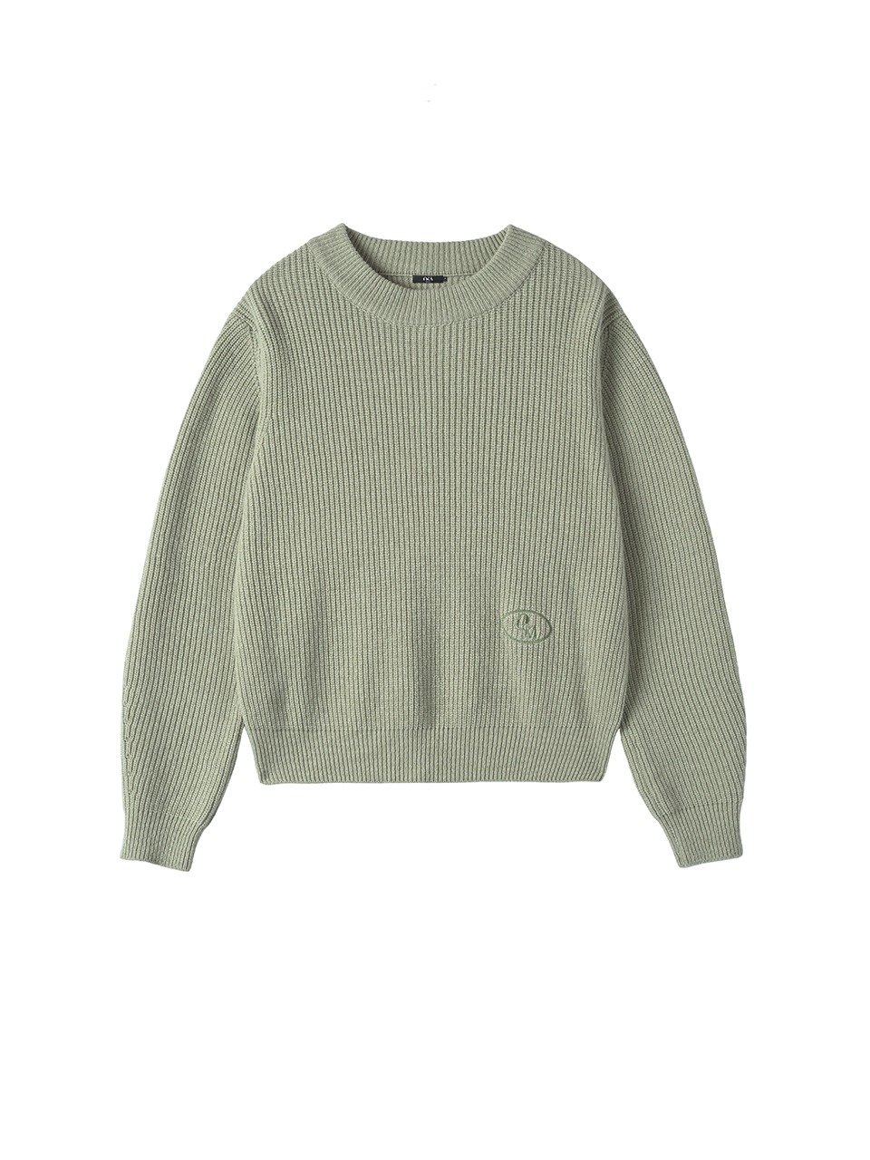 Flos Embroidery Wool Knit Mint